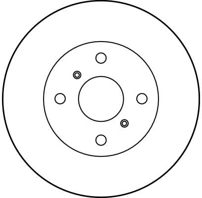 фото №1, 2x trw диск тормозной. toyota corolla 87-95 df1423