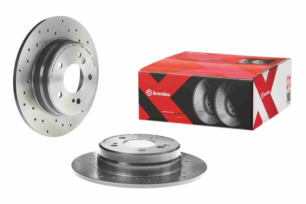 фото №1, Brembo тормозные диски kpl задняя mercedes w202 w210 w203 c208