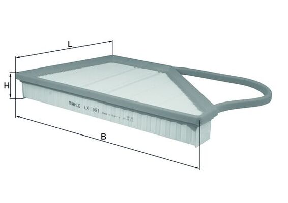 фото №2, Mahle lx 1091 фильтр воздуха