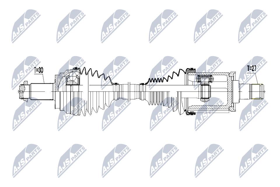 Приводной вал приводная левая typ drugi bmw x5 06- x6 06- Цена