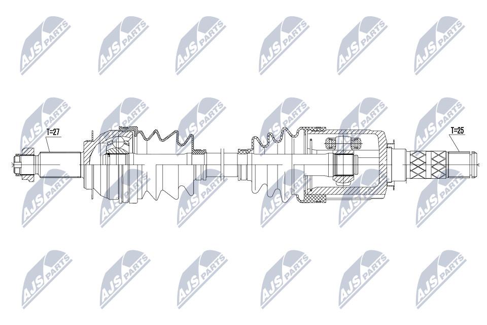 Привідний вал привідна передня лівий/правий subaru forester sh 08- в Україні