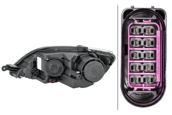 фото №1, Лампа volkswagen golf vi 01.09- фара правий