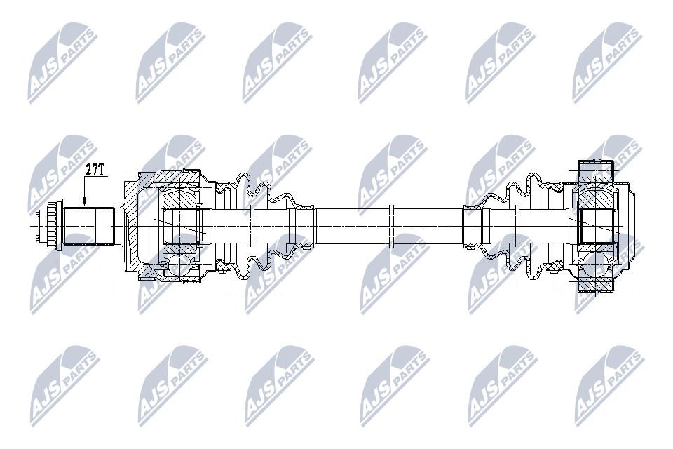 фото №4, Приводной вал приводная задняя левая bmw 1 3 2004-2013