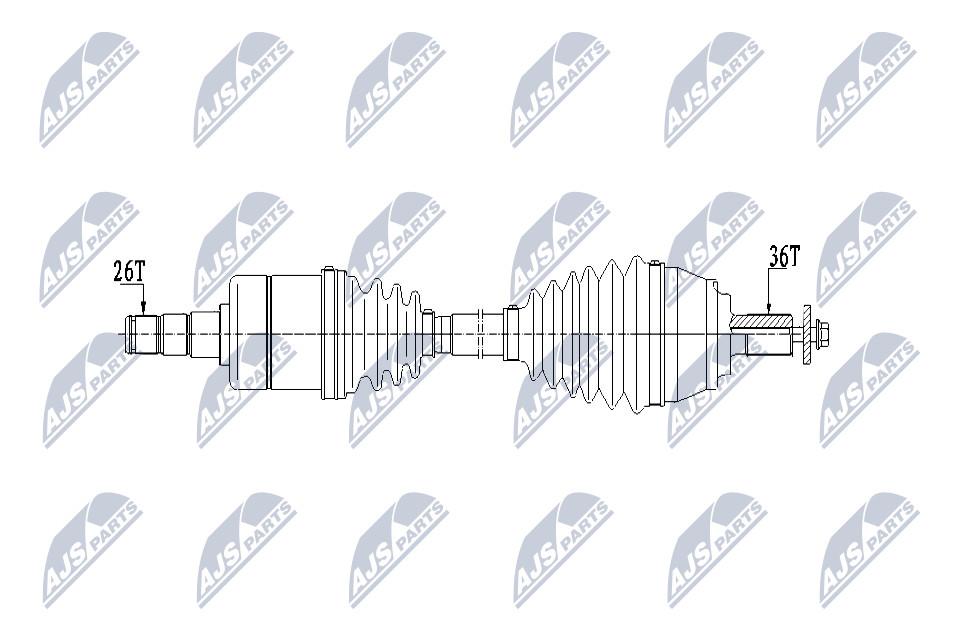 Nty npw-vv-131 wał приводной Оригинал