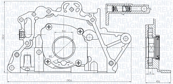 фото №1, Magneti marelli 351516000150 насос оливи