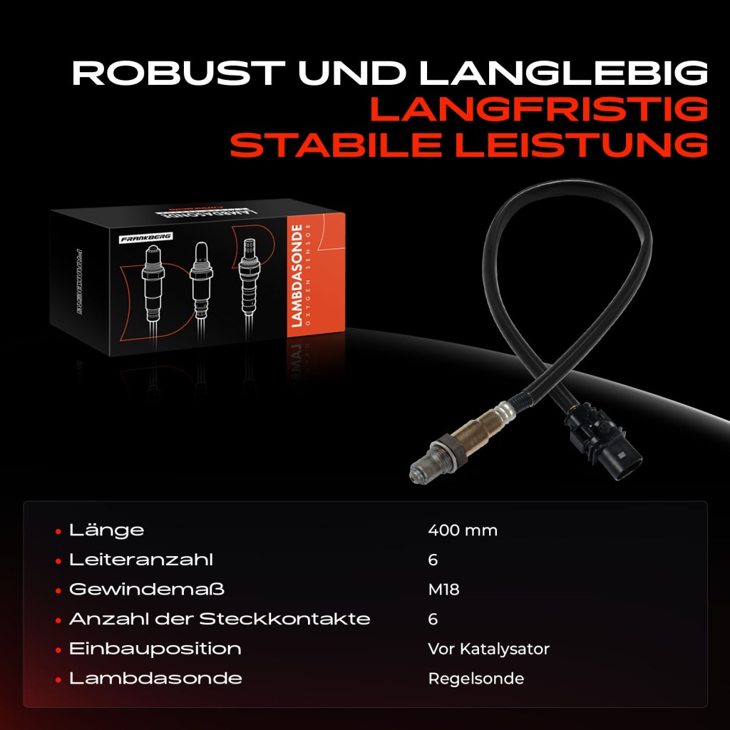 Frankberg датчик лямбда-зонд перед каталізатор для audi a5 a6 alfa romeo Зі Шроту