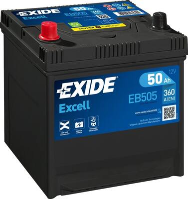 Купити Акумулятор exide 50ah 360a l+ eb505
