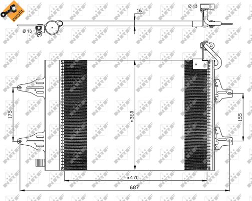 фото №1, Радиатор кондиционера с осушитель hyundai getz
