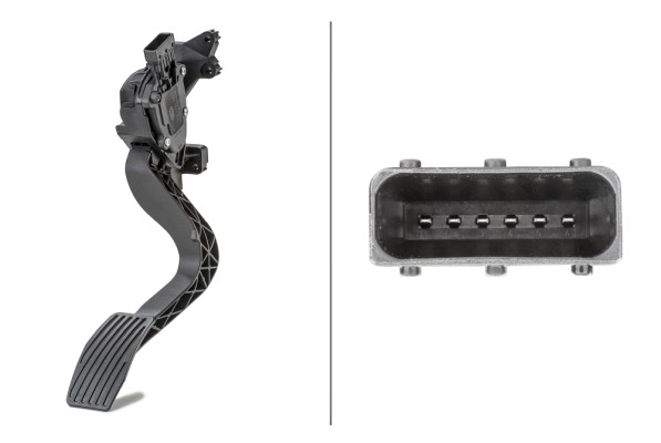 фото №1, Hella педаль газа fiat doblo ii qubo fiorino