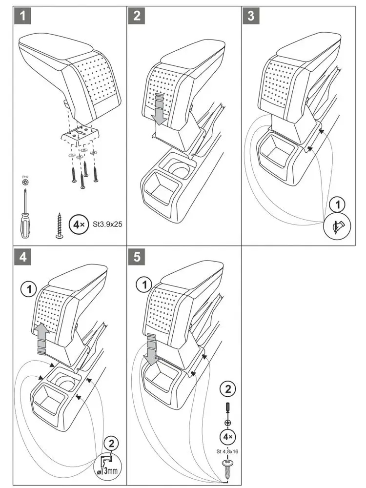 фото №15, Подлокотник стандарт skoda fabia i, 1997-2007
