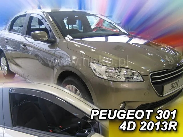 фото №7, Ветровики heko peugeot 301 4d od 2013 2штуки