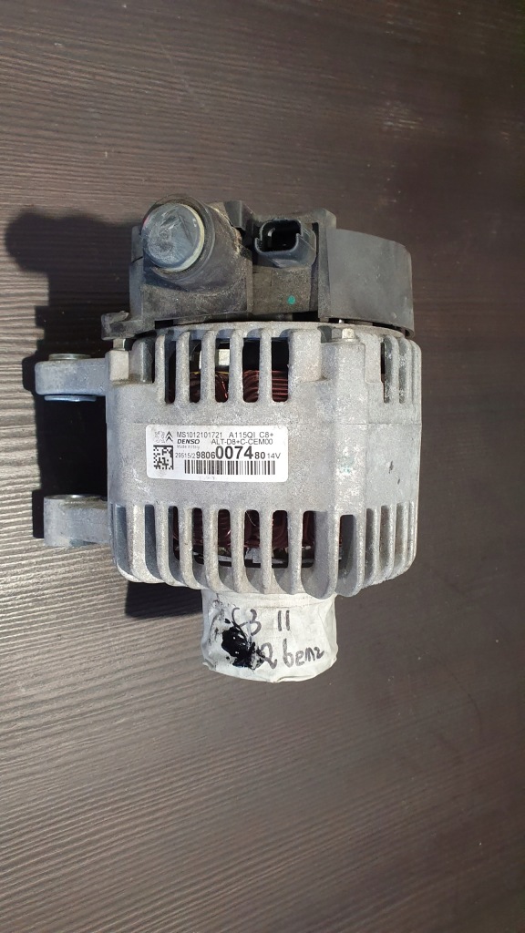 ГЕНЕРАТОР PEUGEOT 208 DENSO 9806007480