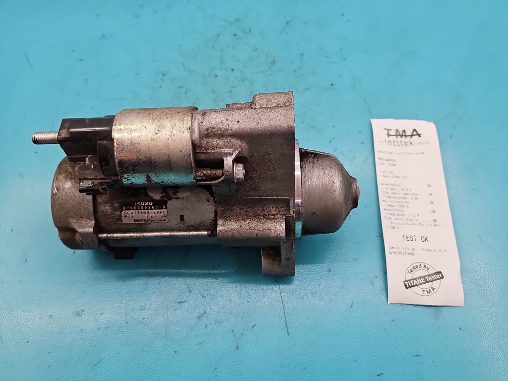 ТЕСТ СТАРТЕРА ISUZU D-MAX III 19- 1.9D