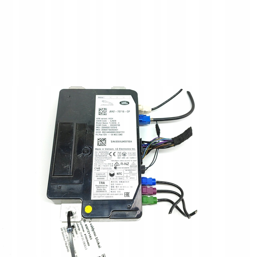 Jaguar XF X260 2018 Модуль / контролер Bluetooth