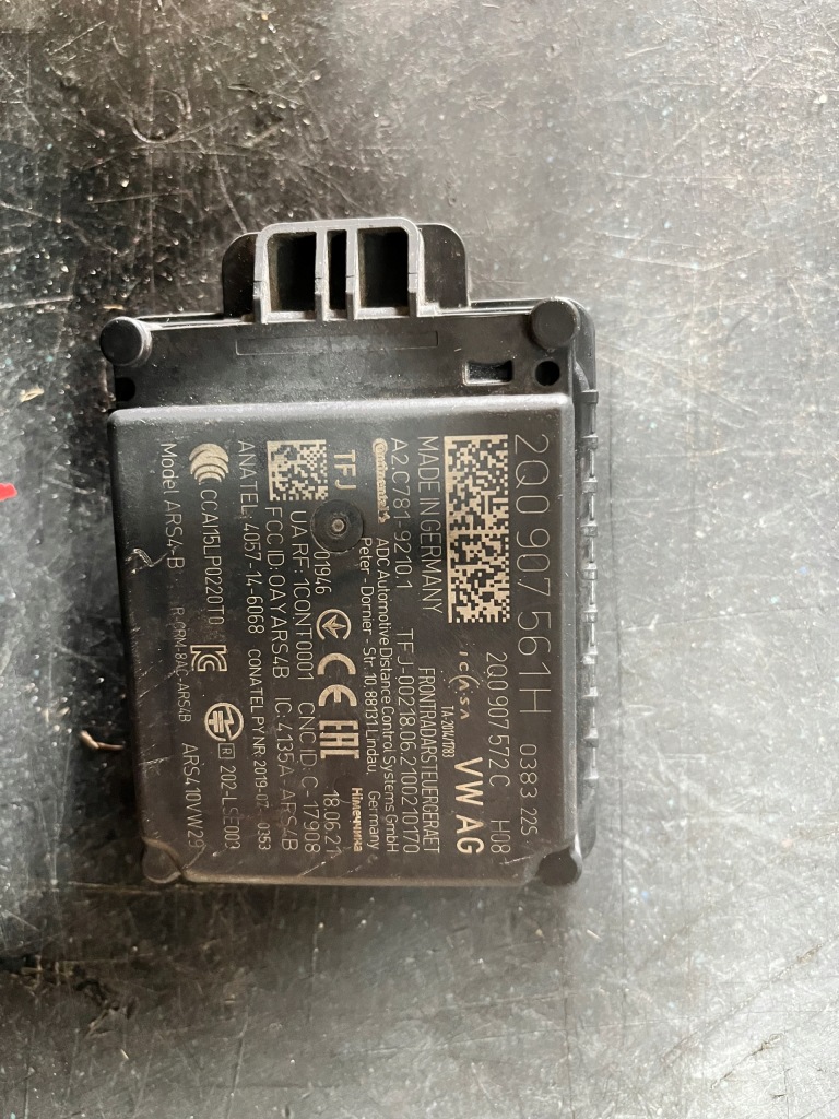 РАДАР DISTRONIC SENSOR ACC VW AUDI SKODA SEAT 2Q0907561H ГАРАНТІЯ