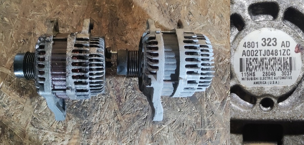 ГЕНЕРАТОР JEEP PATRIOT COMPASS DODGE CALIBER 1.8 / 2.0 / 2.4 PB 4801323AD
