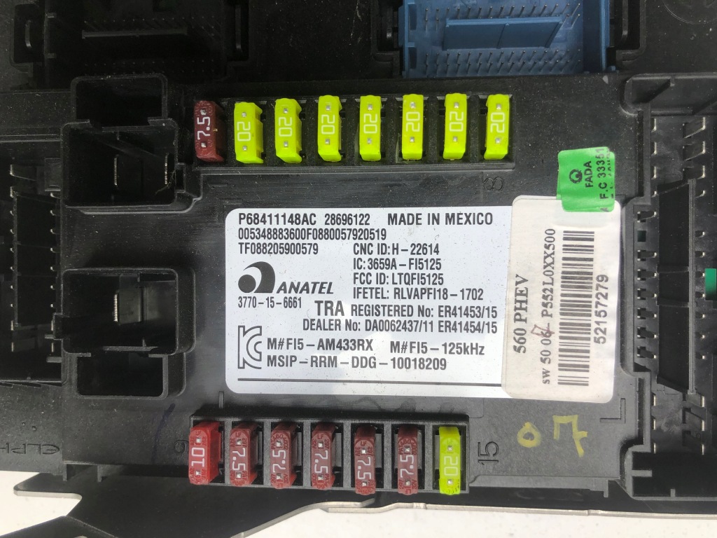 КОРОБКА ЗАПОБІЖНИКІВ КУЗОВА JEEP COMPASS II BSI