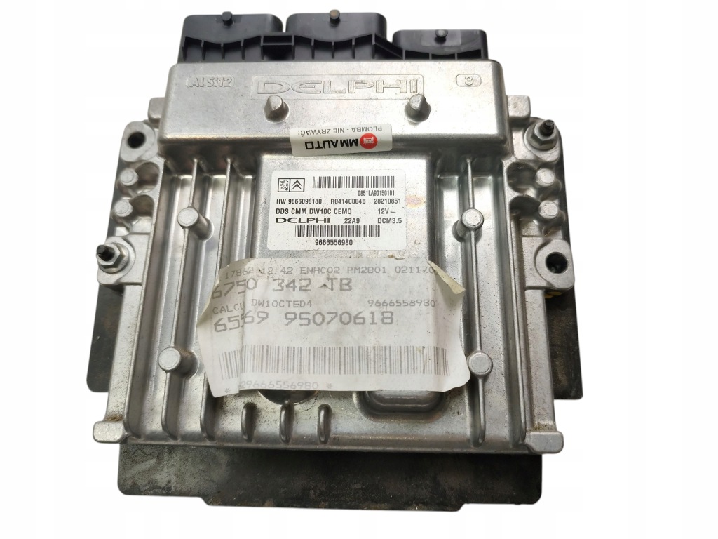 КОМПЮТЕР КОНТРОЛЕР ДВИГУНА PEUGEOT 3008 5008 2.0 HDI 9666098180 9667083880