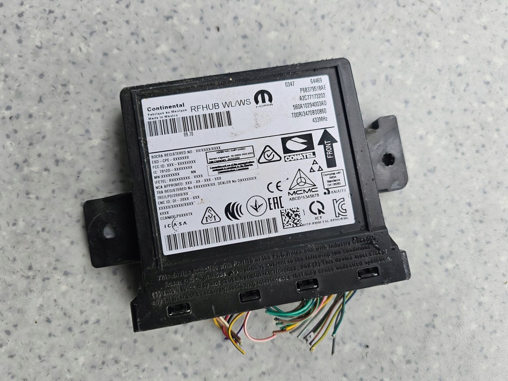 JEEP GRAND CHEROKEE WL МОДУЛЬ КЕРУВАННЯ HUB RECIVER P68379518AF