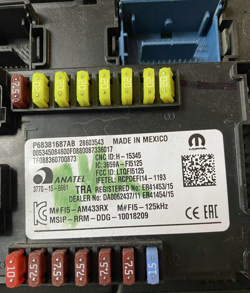 КОМПЮТЕР ДРАЙВЕР ДЖИП Р68381687AB