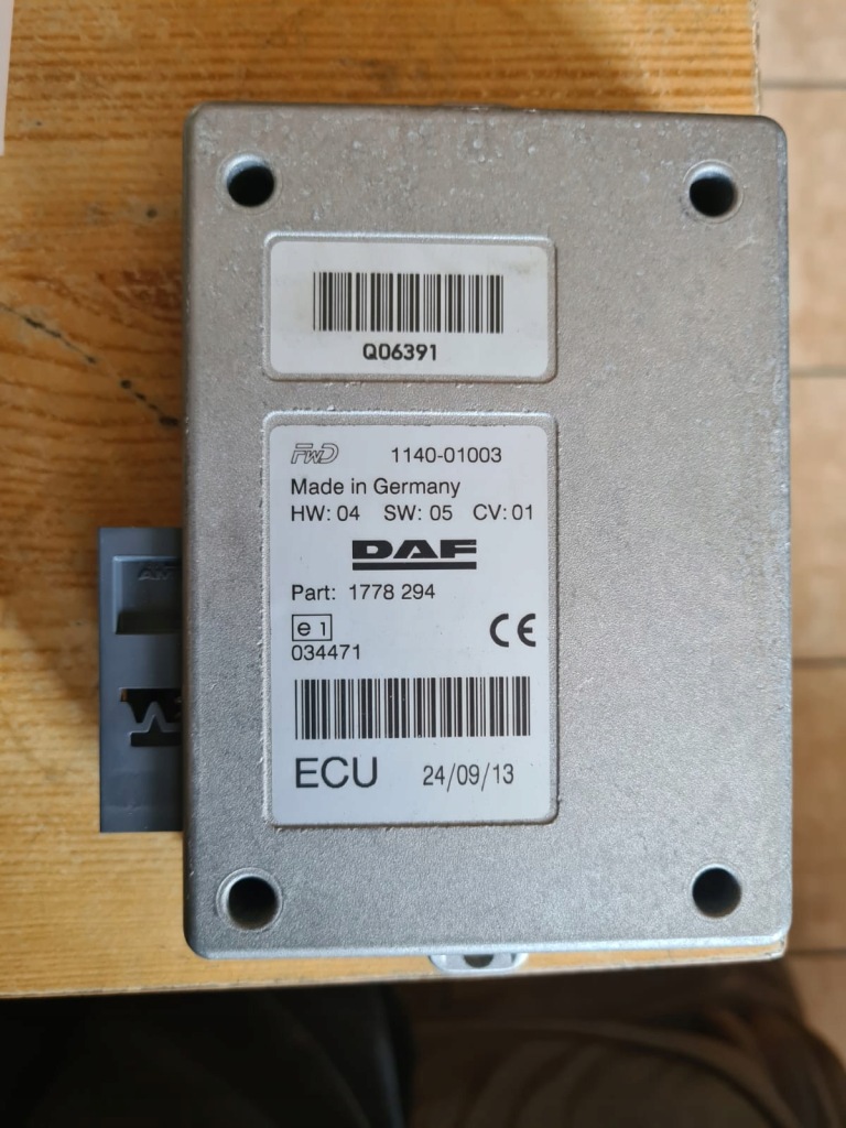 Sterownik komputer ecu DAF OE 1778294