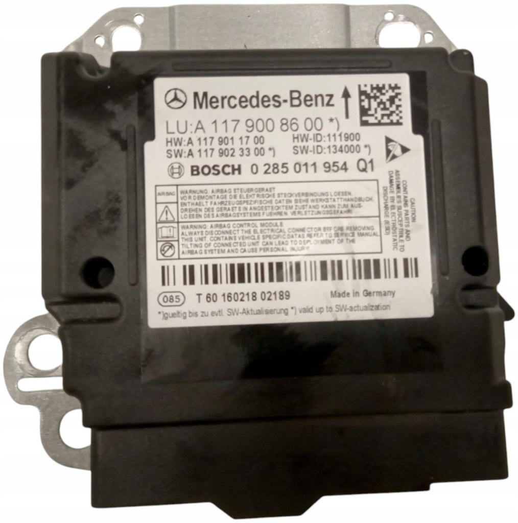 СЕНСОР ПОДУШКИ AIRBAG A1179008600 MERCEDES КЛАС A W176